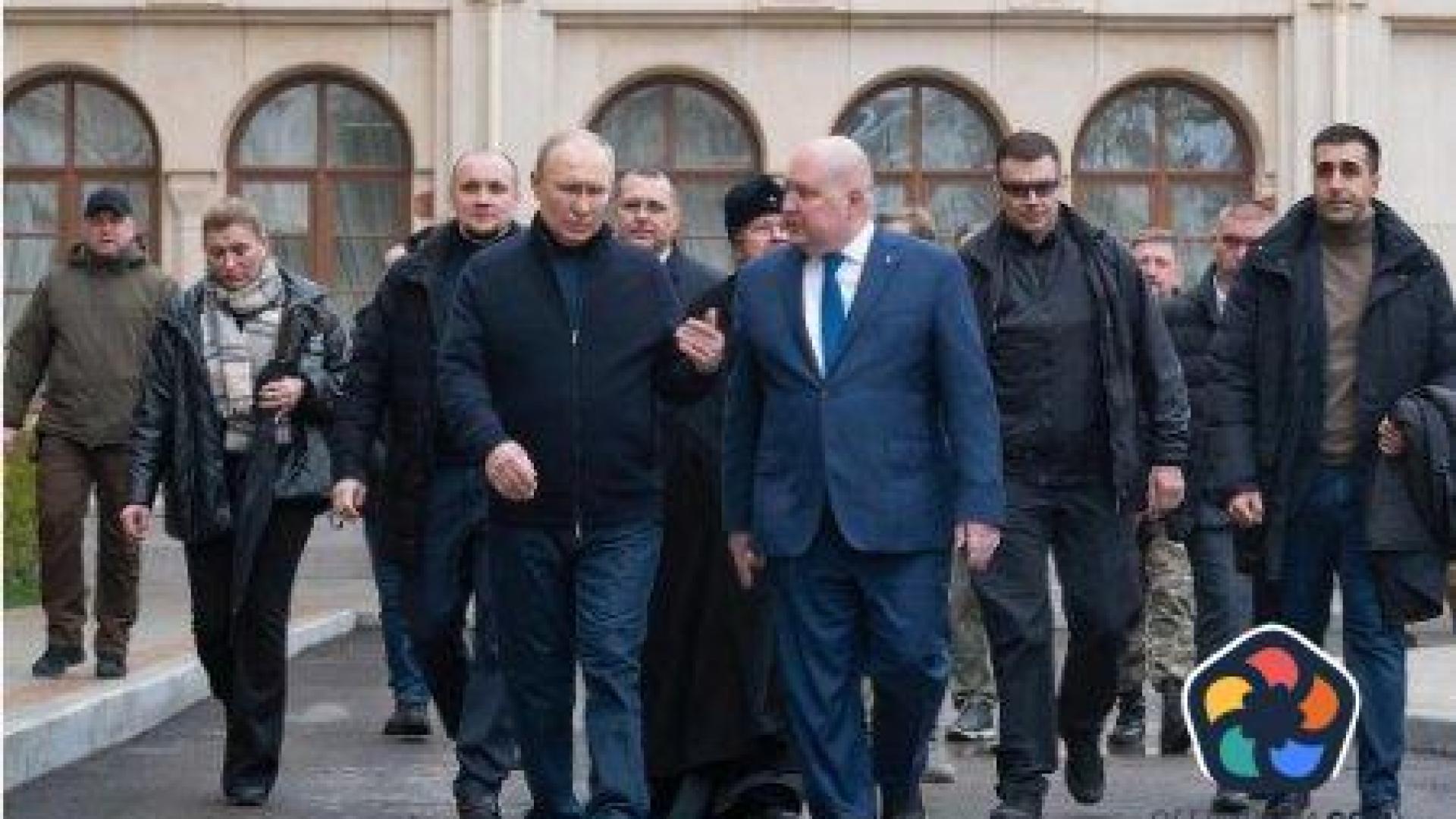 Путин изненадващо пристигна в Крим за годишнината от анексирането на полуострова