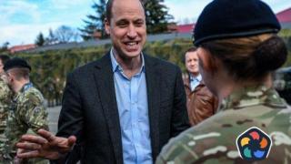 Принц Уилям се срещна с полски и британски военни в Жешув и украински бежанци във Варшава