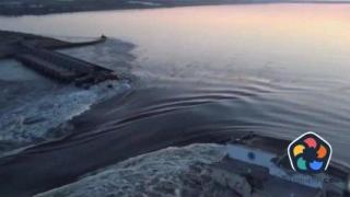 Разрушена е стената на контролирания от руснаците язовир "Нова Каховка"