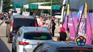 Километрична опашка на "Кулата" в посока Гърция