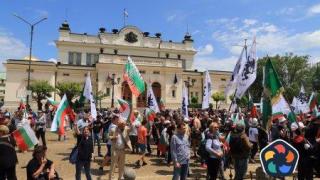 Симпатизанти на "Възраждане" и "Левицата" протестираха срещу правителството