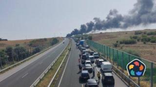 Магистрала "Тракия" е затворена в участъка от Нова Загора до Ямбол