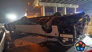 21 жертви при падане на автобус от естакада в Местре край Венеция