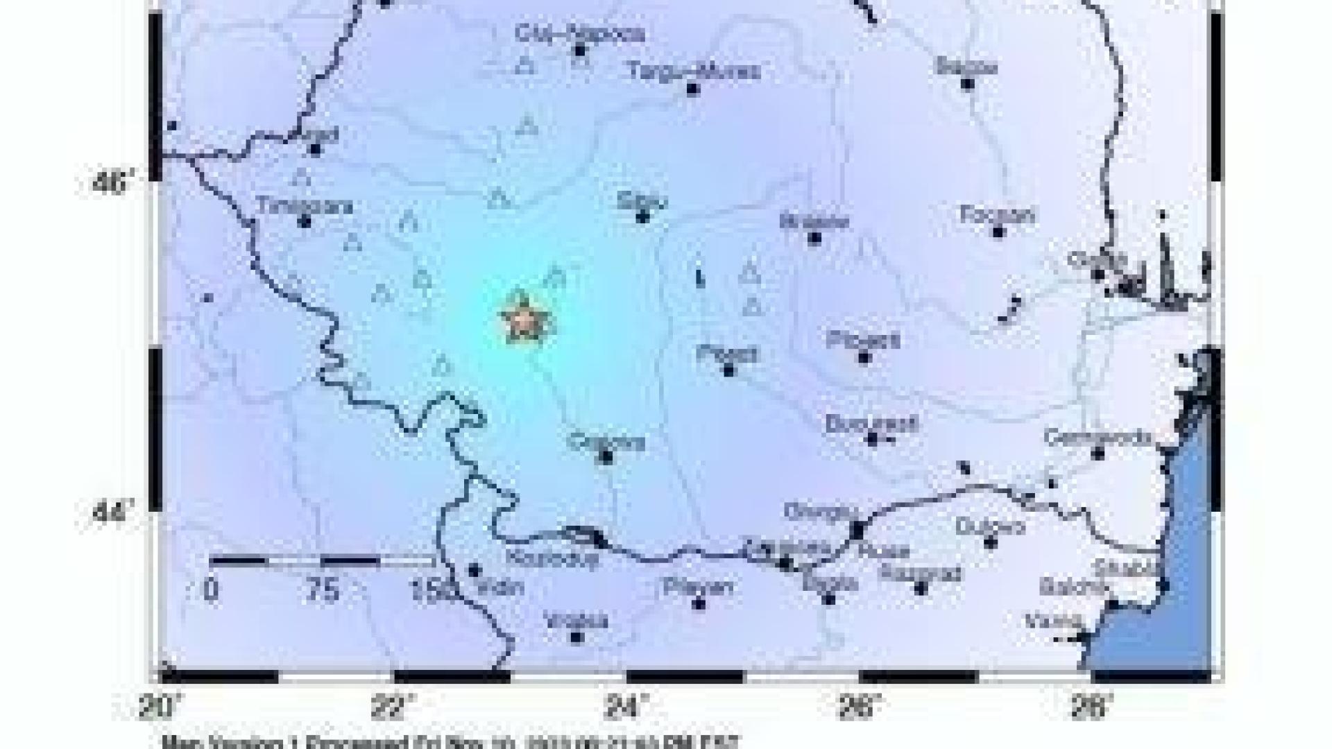 Земетресение с магнитуд 4.2 в Румъния