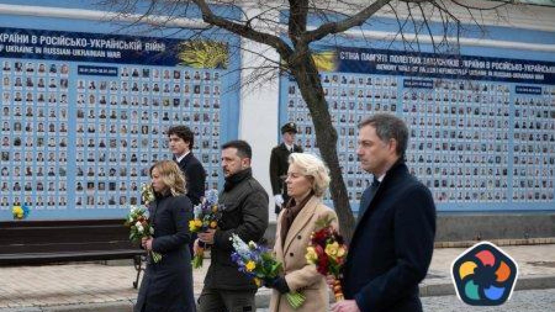 Западни лидери се събраха в Киев, за да подкрепят Украйна в годишнината от инвазията