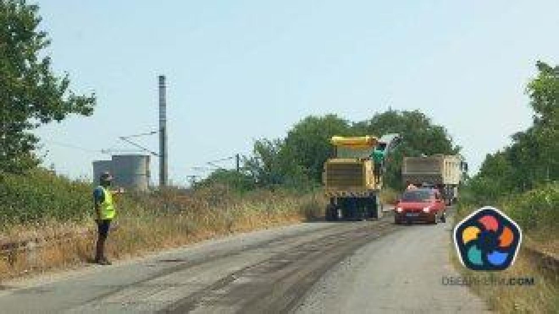 След години протести ремонтът на пътя в селата край ТЕЦ "Марица Изток" тръгна