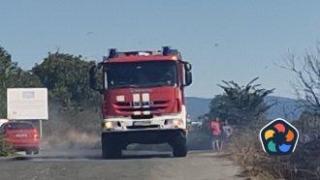 Голям пожар между пловдивските села Ягодово и Катуница