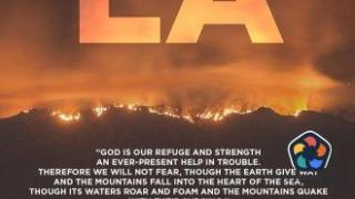 В българската църква в Лос Анджелис: Молебен за дъжд и прекратяване на огнения ад