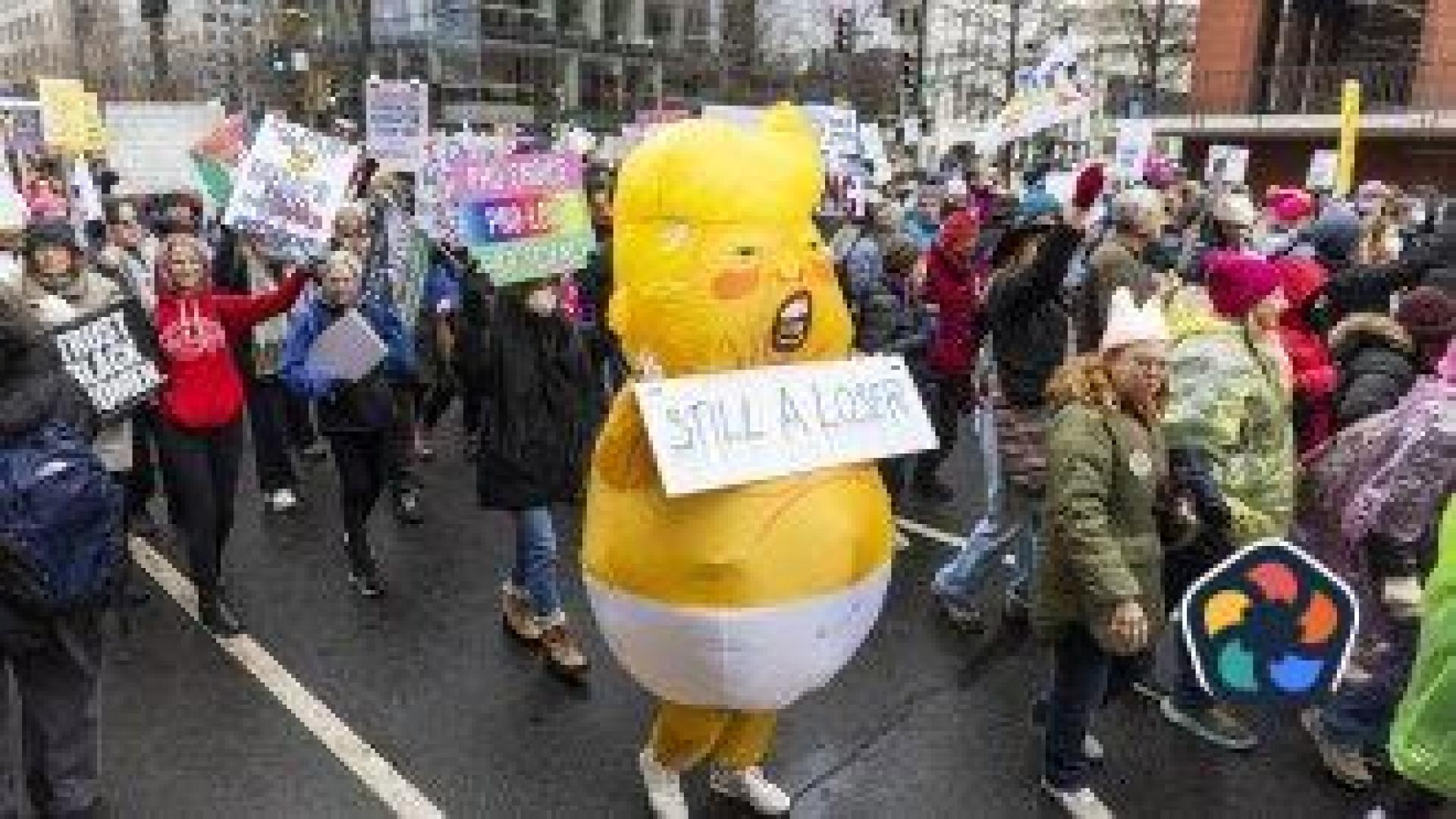 Хиляден протест във Вашингтон преди клетвата на новия президент