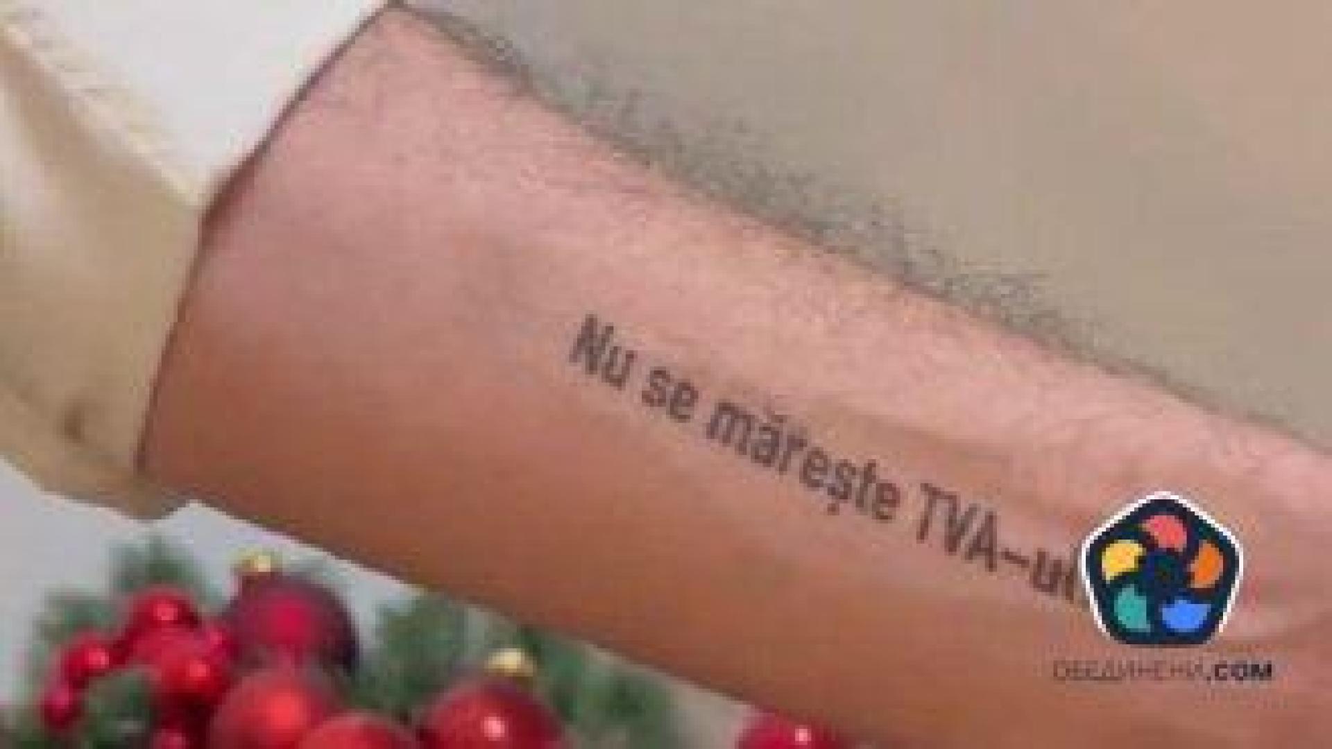 Ще си татуира ли Росен Желязков "ДДС няма да се вдига"?