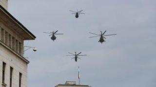 Тренировки за 6 май. Вертолети ще прелитат ниско над София до Гергьовден