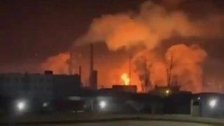 Украински дронове удариха нефтопреработвателно предприятие в Русия