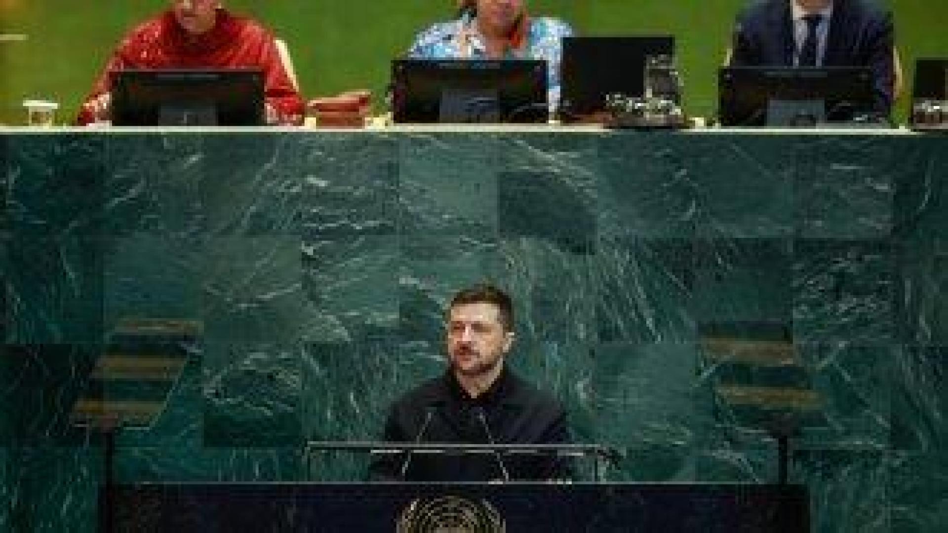 Зеленски пред ООН: Международното право за съжаление не работи без оръжия