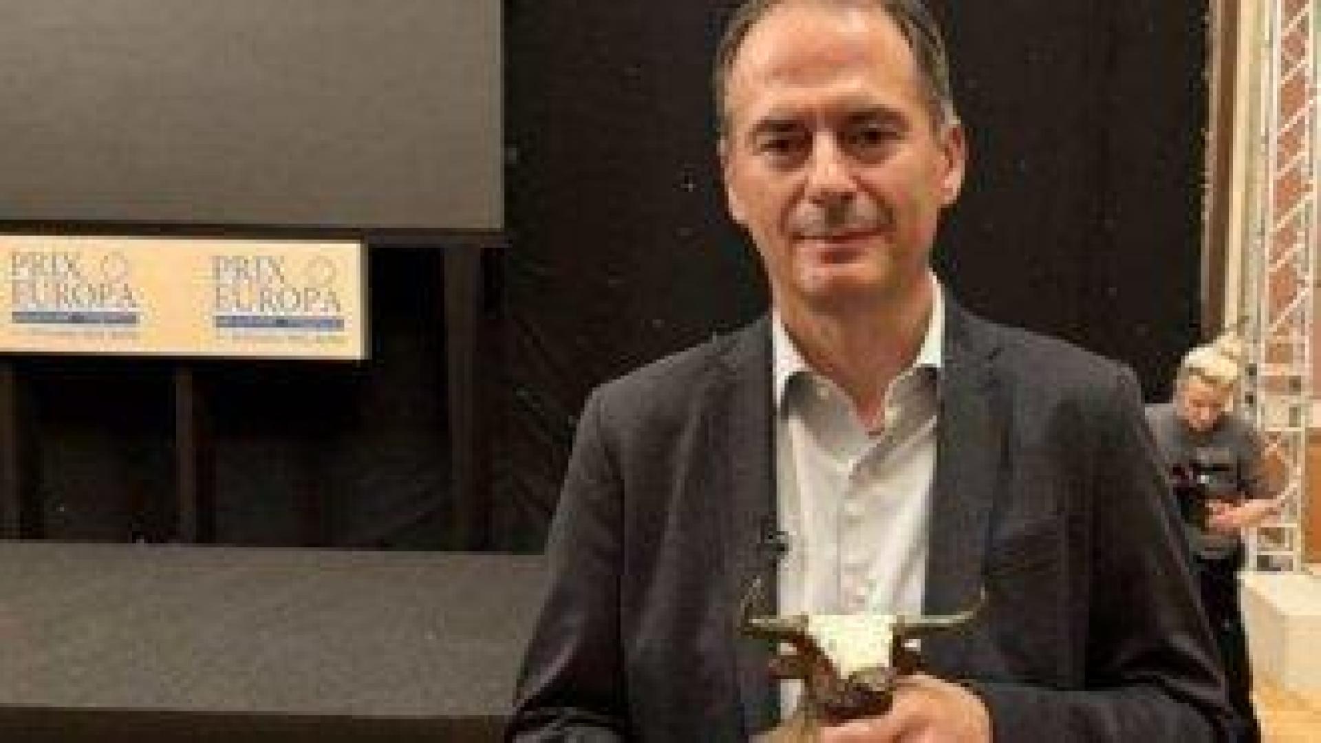 Христo Грoзев с наградата Европейски журналист на годината на фестивала PRIX EUROPA
